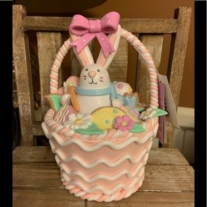 Lighted Gingerbread Easter Bunny Basket
